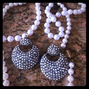 Vintage rhinestone earrings